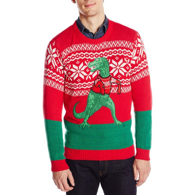 Blizzard Bay Dinosaur Ugly Christmas Sweater