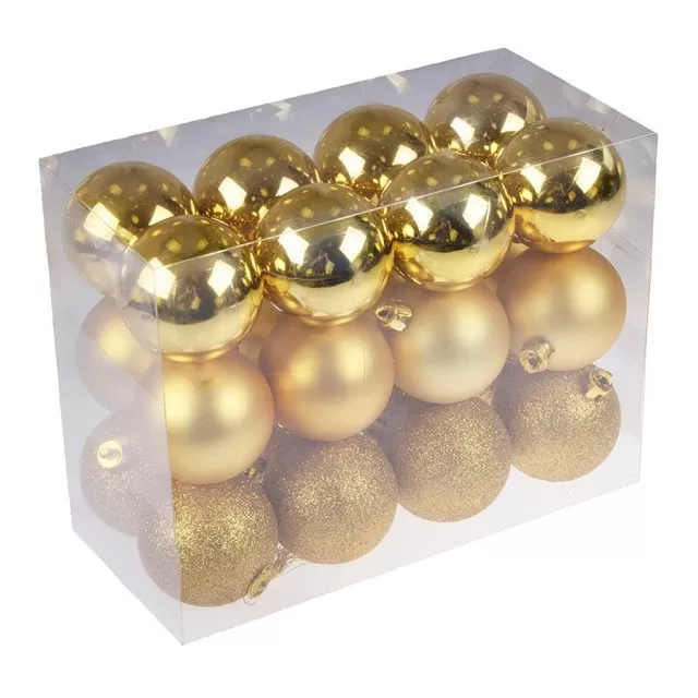 Clever Creations 24-Pack Christmas Ball Ornaments