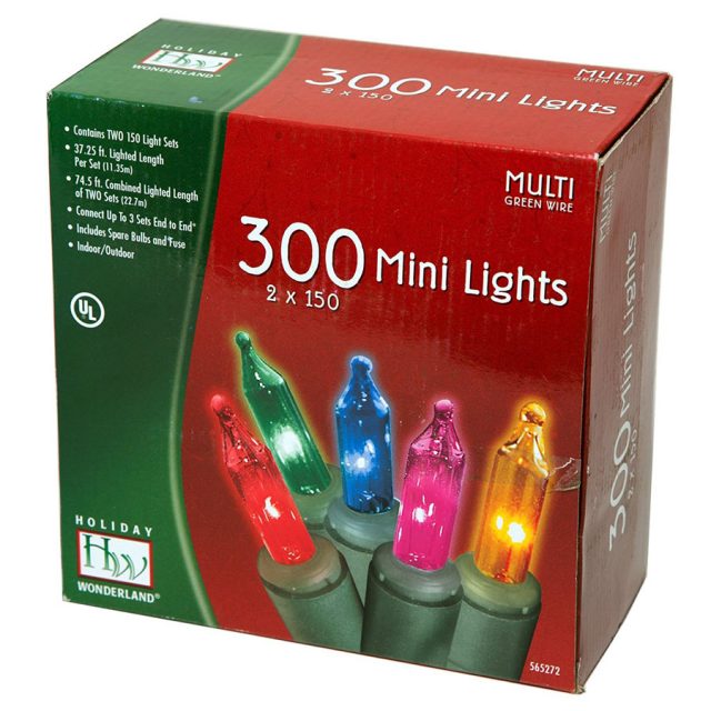Noma/Inliten 300-Count Multicolor Christmas Lights