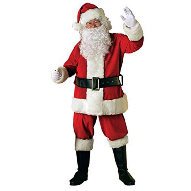 Rubies Super Deluxe Old Time Santa Suit Adult Christmas Holiday Costume 2356